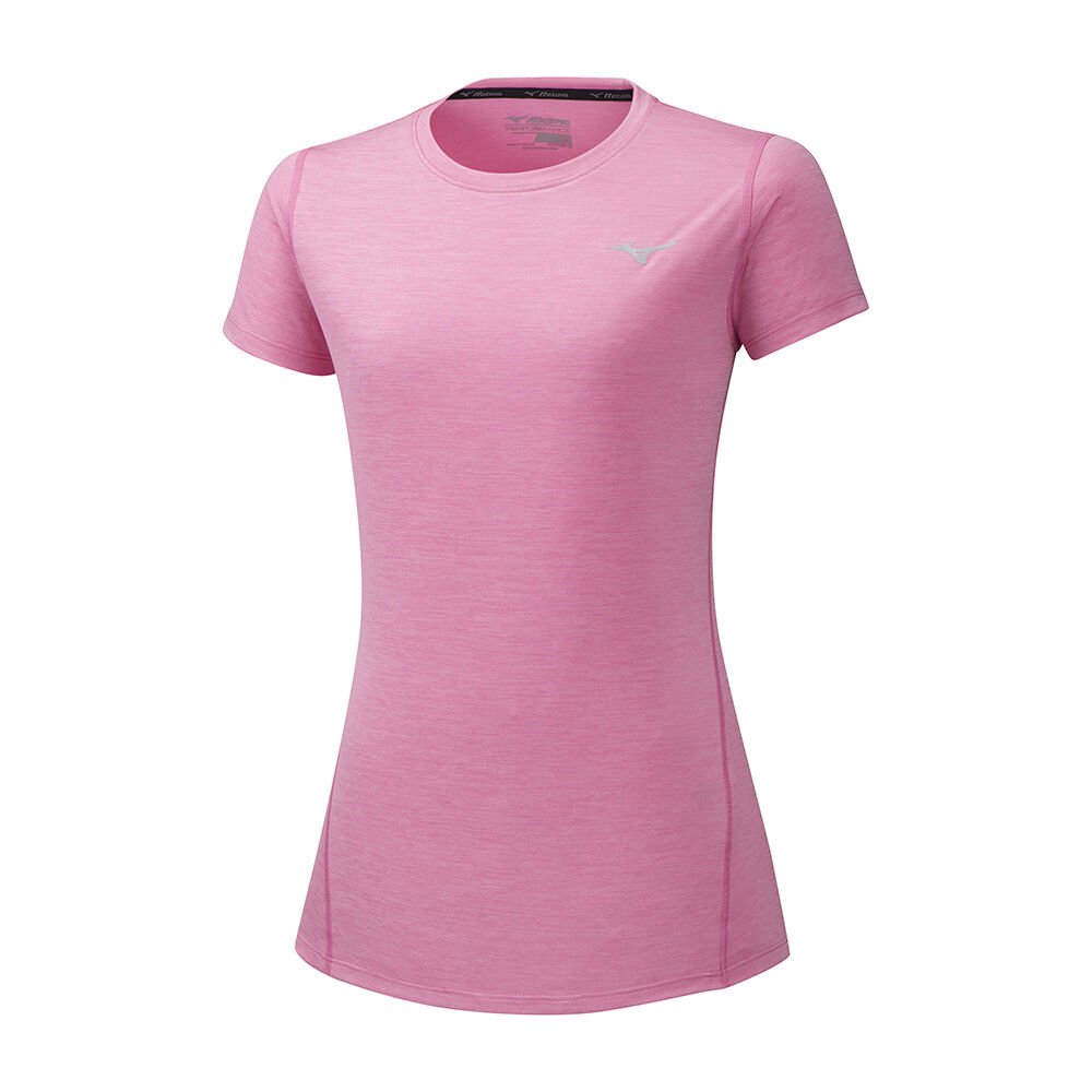 Womens Mizuno Impulse Core Running T-Shirts Pink Philippines (URHOFY403)